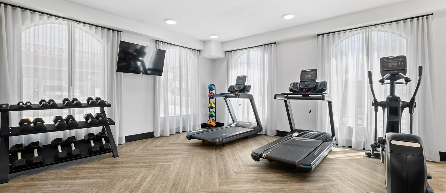 BREAK A SWEAT IN OUR FITNESS CENTER