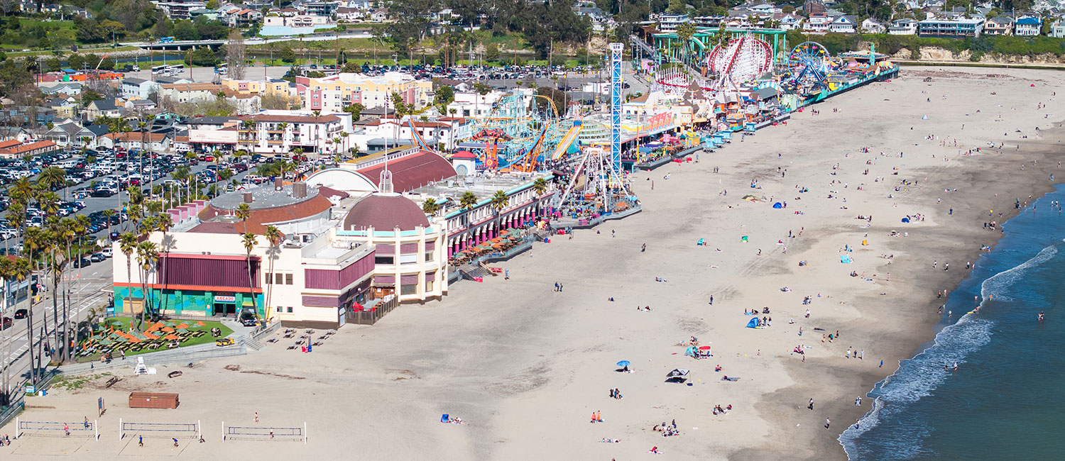 EXPERIENCE OUR PRIME LOCATION NEAR THE SANTA CRUZ BEACH BOARDWALK